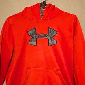 Youth Under Armour Large Hoodie Orange & Gray Camo Sweatshirt